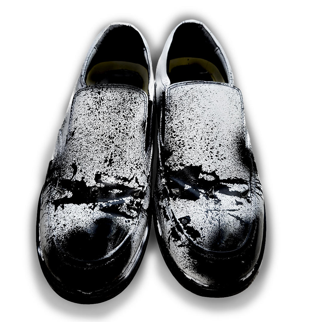 Painted//Spiked Loafers